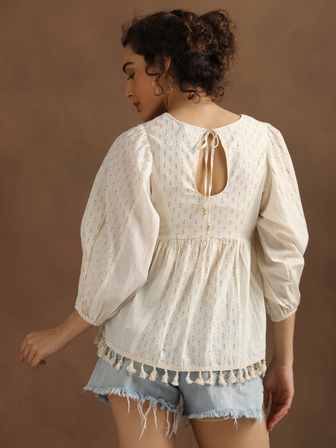 Cotton Lurex Top