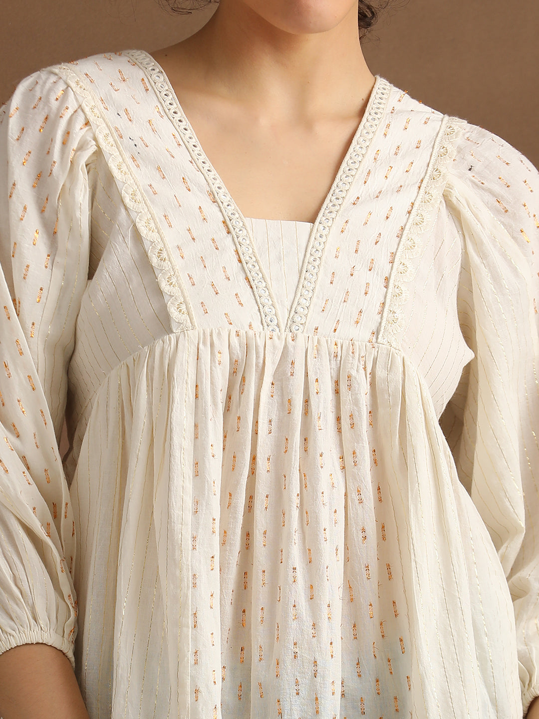 Cotton Lurex Top