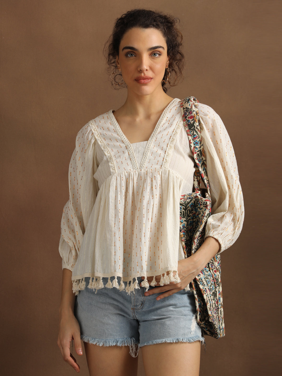 Cotton Lurex Top