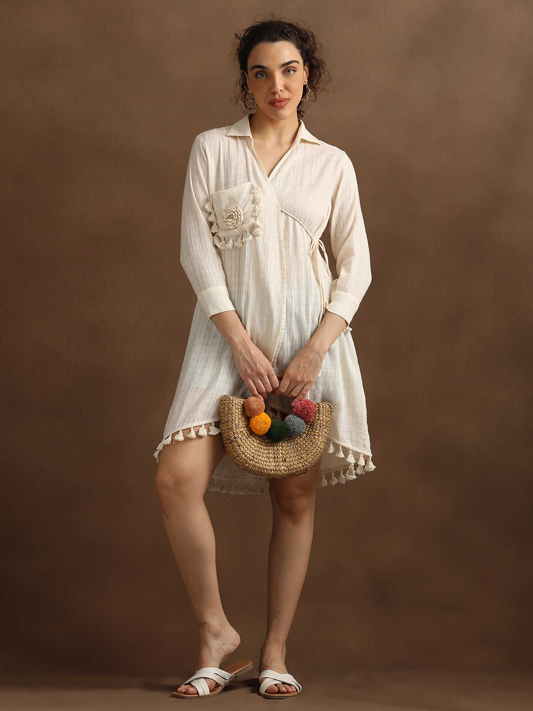 Cotton Dobby Cover Dress