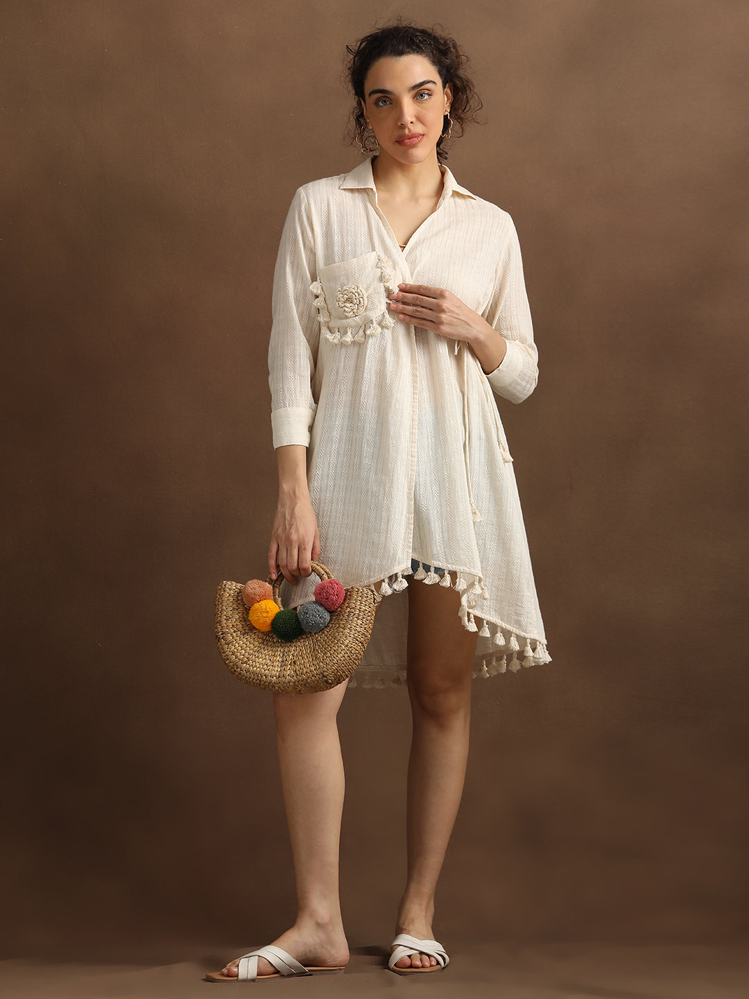 Cotton Dobby Cover Dress
