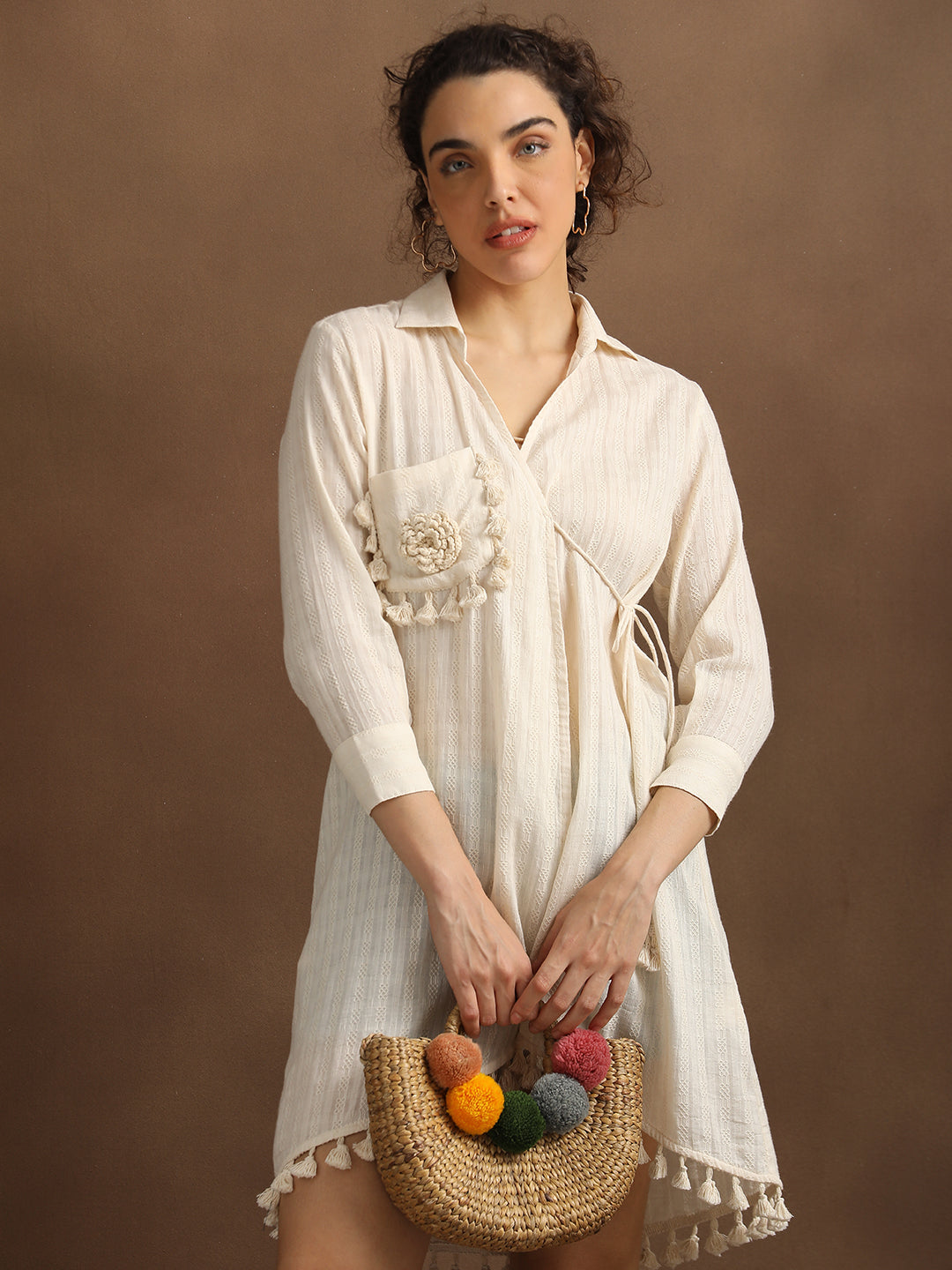 Cotton Dobby Cover Dress