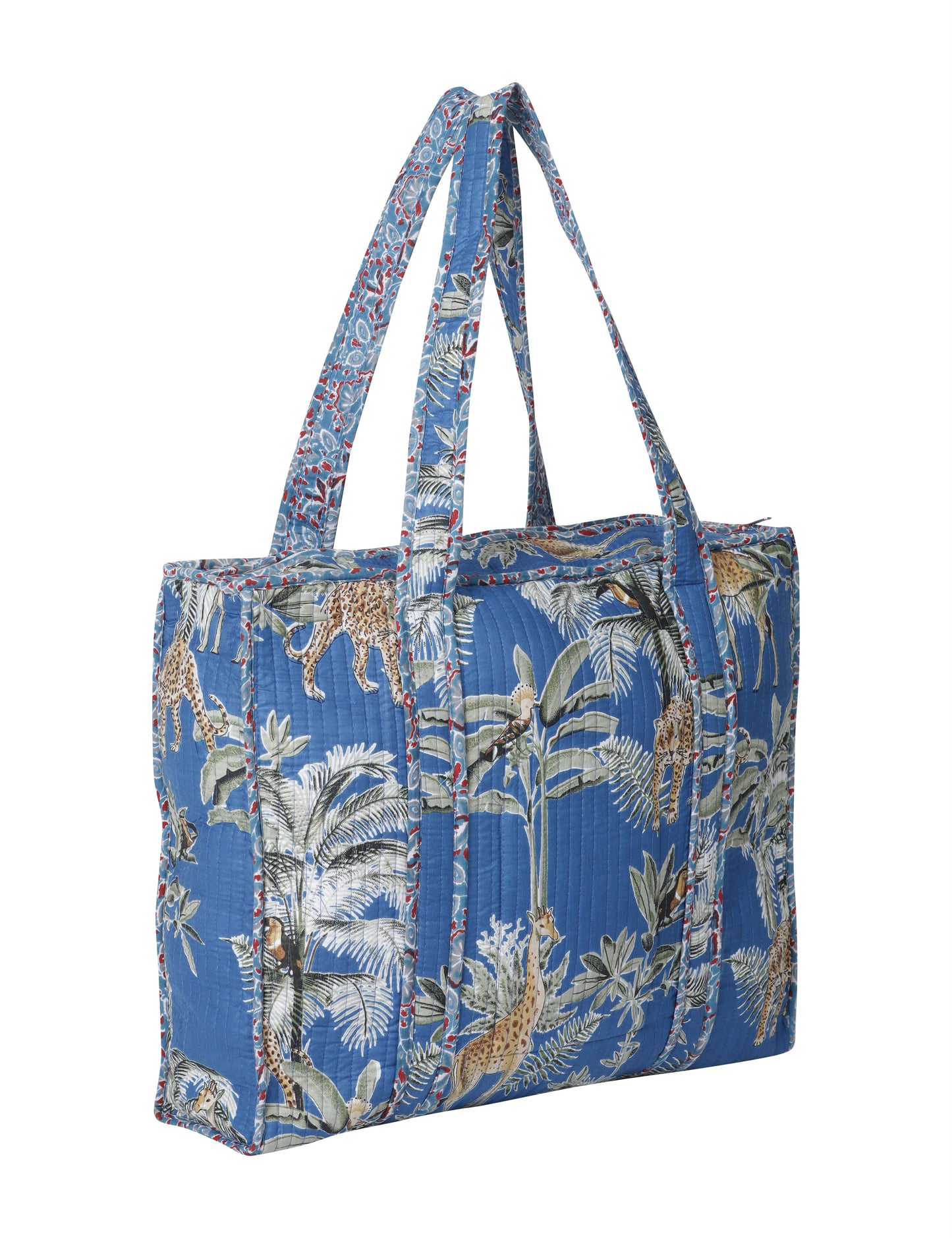 Blue Cotton Utility Travel Bag
