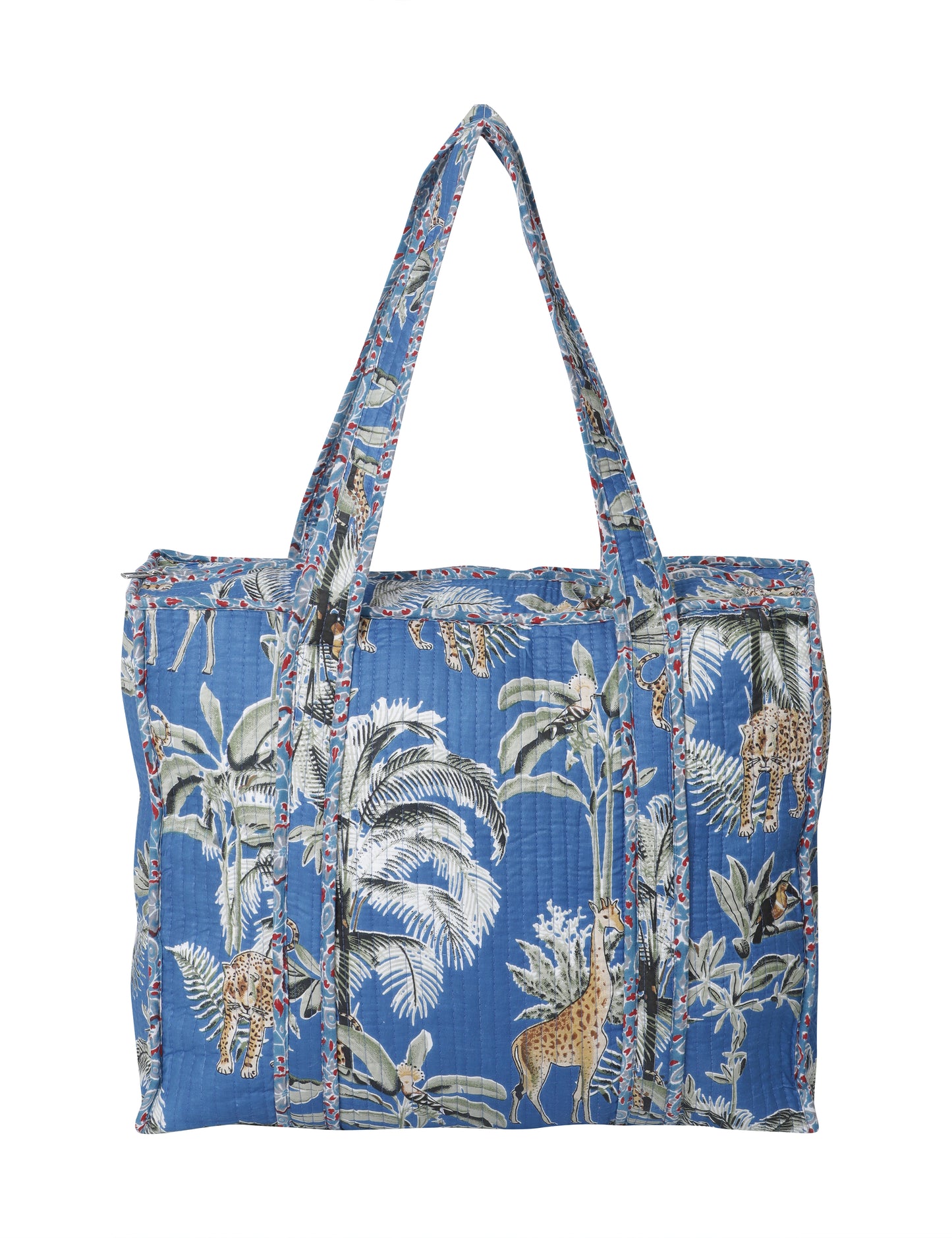 Blue Cotton Utility Travel Bag